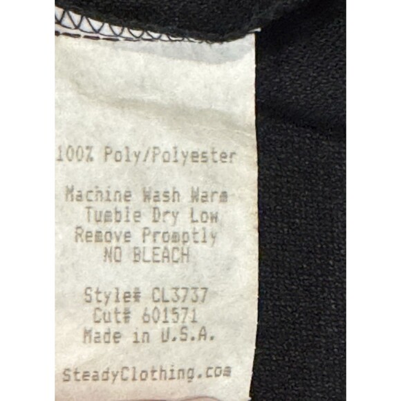 Steady Classics Men's Bowling Shirt Retro White Diamond Print Casual Lounge XL - Picture 7 of 7